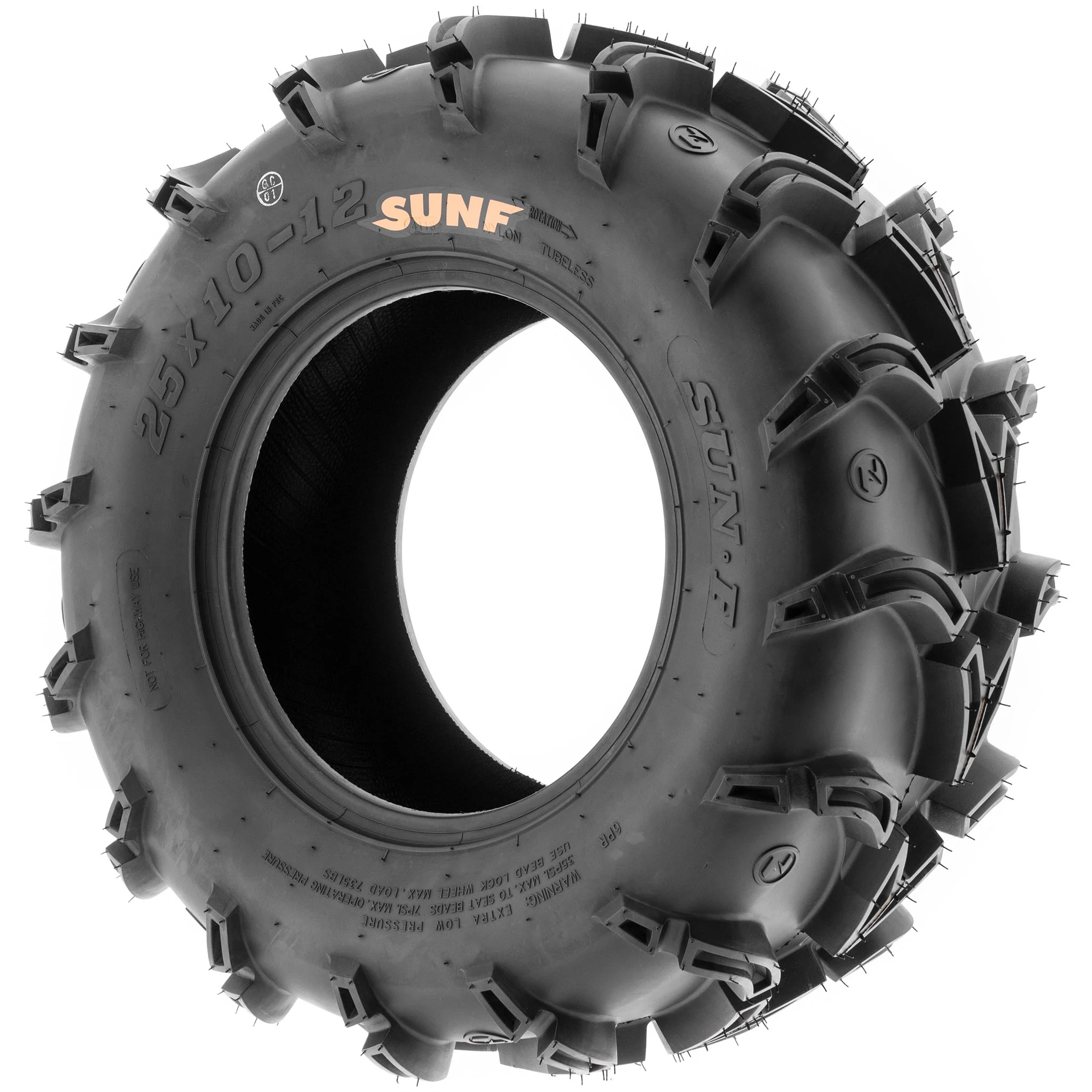 SunF ATV TIRE/UTV TIRE All Terrain Mud Tire 6 PR Tubeless A050 GODZILLA - Image 5