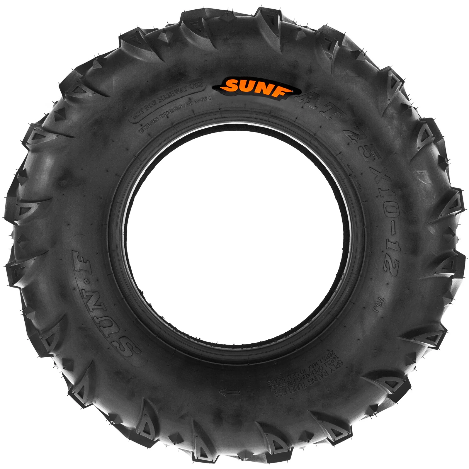 SunF ATV TIRE/UTV TIRE All Terrain 6 PR Tubeless A024-1 - Image 3