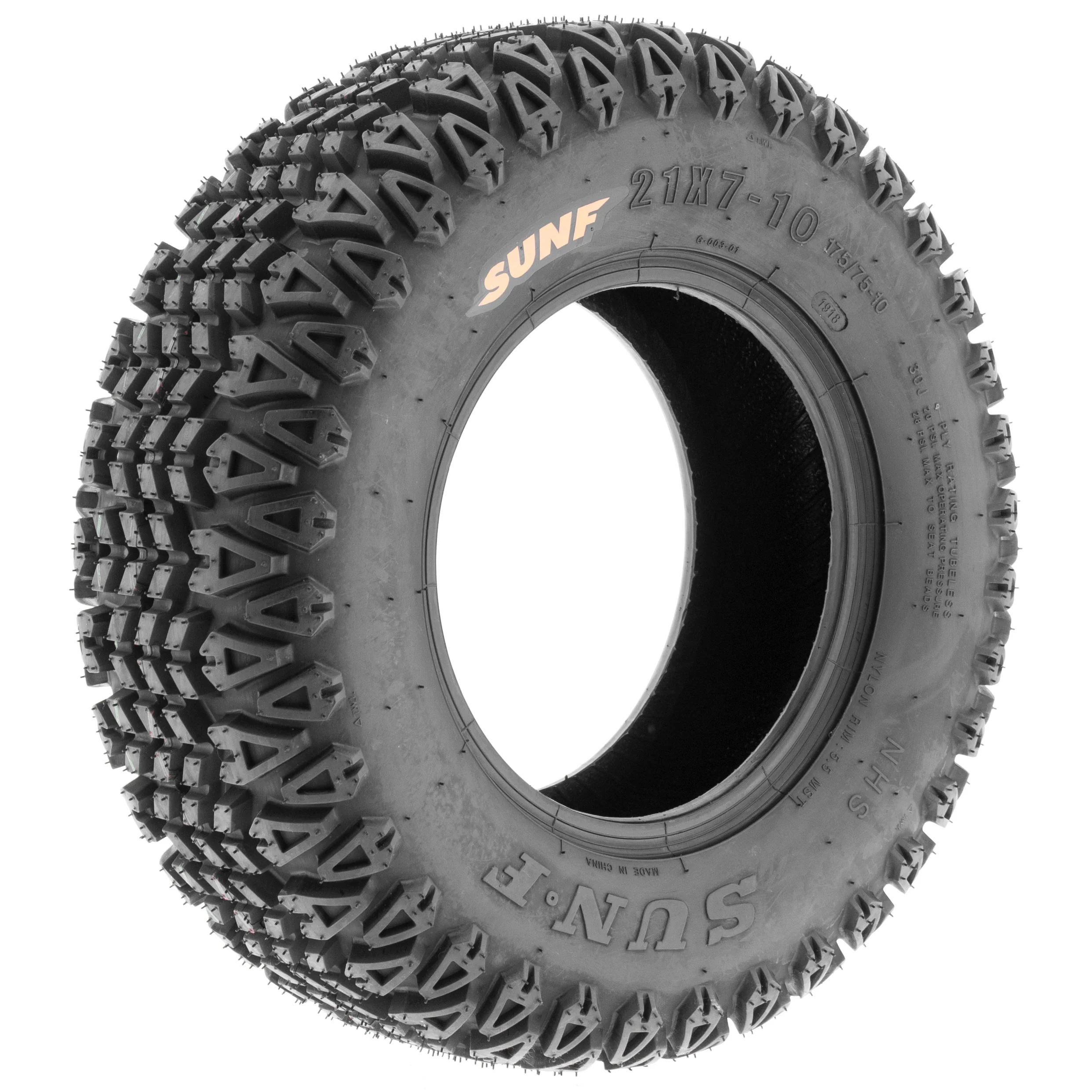 SunF ATV TIRE/UTV TIRE All Terrain Golf Cart Tire 4 PR Tubeless G003 - Image 8