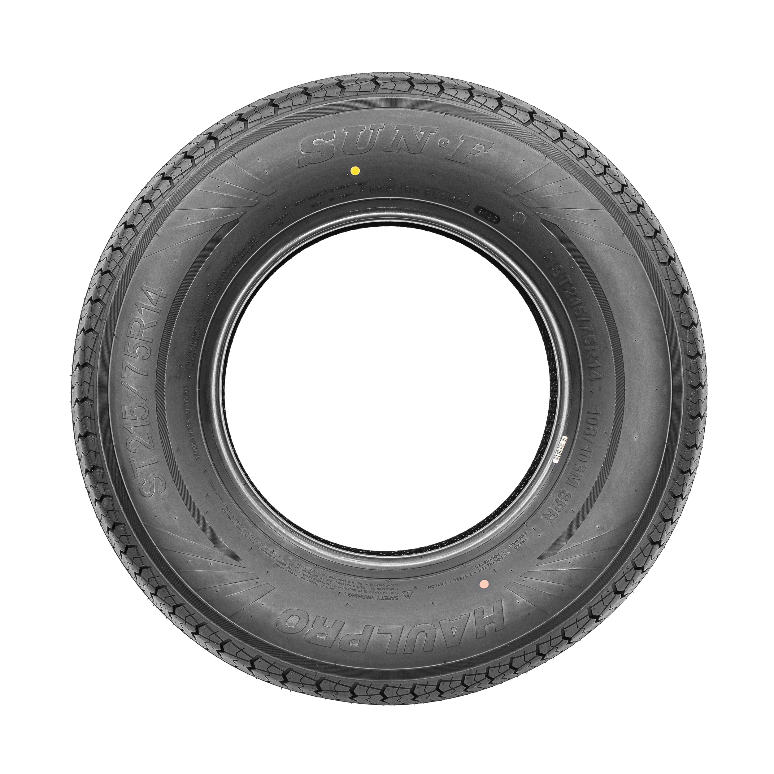 SunF Trailer Tire 8 PR Tubeless Haulpro (set of 2) - Image 4